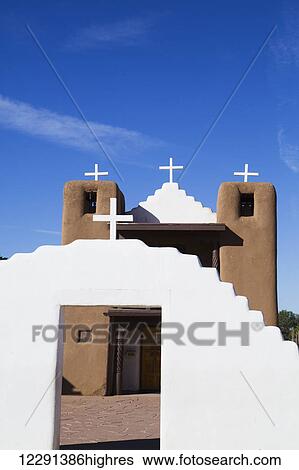 San Geronimo Chapel, Taos Pueblo, dates to 1000 AD; New Mexico, United States of America View Large Photo Image Stock Photograph - San Geronimo Chapel, Taos Pueblo, dates to 1000 AD; New Mexico, United States of America. Fotosearch
