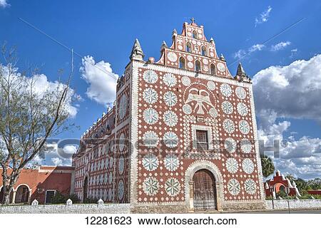 Santo Domingo de Guzman Church and Convent, built in 1646; Uayma, Yucatan, Mexico View Large Photo Image Stock Image - Santo Domingo de Guzman Church and Convent, built in 1646; Uayma, Yucatan, Mexico. Fotosearch