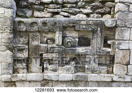 Sculptured relief, Becan, Mayan ruins; Campeche, Mexico View Large Photo Image Stock Image - Sculptured relief, Becan, Mayan ruins; Campeche, Mexico. Fotosearch