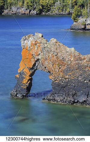 Sea Lion, an arch on the north shore of Lake Superior, Sleeping Giant Provincial Park; Ontario, Canada View Large Photo Image Stock Photograph - Sea Lion, an arch on the north shore of Lake Superior, Sleeping Giant Provincial Park; Ontario, Canada. Fotosearch