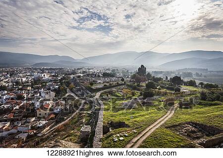 Selcuk Castle and cityscape; Ephesus, Turkey View Large Photo Image Stock Photograph - Selcuk Castle and cityscape; Ephesus, Turkey. Fotosearch