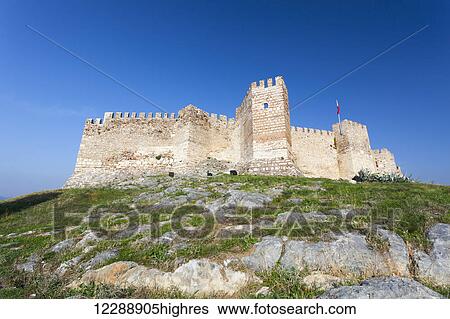 Stock Photograph - Selcuk Castle on Ayasuluk Hill; Ephesus, Turkey. Fotosearch