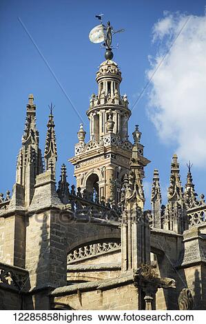 Seville Cathedral, the third largest church in the world; Seville, Spain View Large Photo Image Stock Photograph - Seville Cathedral, the third largest church in the world; Seville, Spain. Fotosearch