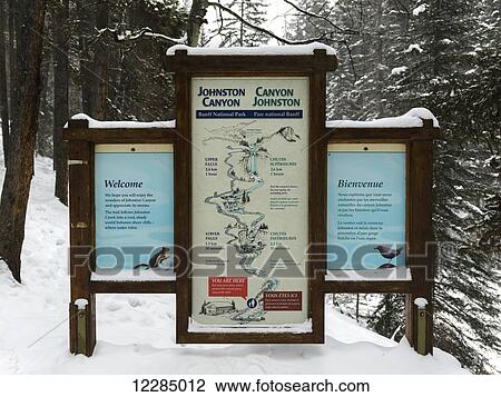Sign for Johnston Canyon, Banff National Park; Alberta, Canada View Large Photo Image Stock Image - Sign for Johnston Canyon, Banff National Park; Alberta, Canada. Fotosearch