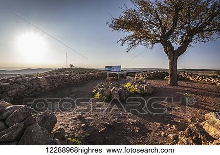 Stock Photograph - Site of ancient ruins of the oldest civilization; Gobekli Tepe, Turkey. Fotosearch