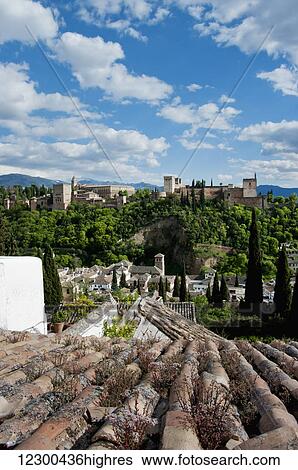 Skyline of Alhambra; Alhambra, Granada, Andalucia, Spain View Large Photo Image Stock Photograph - Skyline of Alhambra; Alhambra, Granada, Andalucia, Spain. Fotosearch