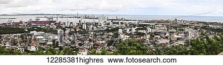 Skyline of Cartagena from La Popa Monastery; Cartagena, Columbia View Large Photo Image Stock Photograph - Skyline of Cartagena from La Popa Monastery; Cartagena, Columbia. Fotosearch