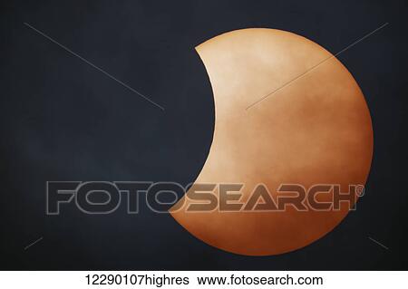 Stock Photograph - Solar eclipse; South Shields, Tyne and Wear, England. Fotosearch