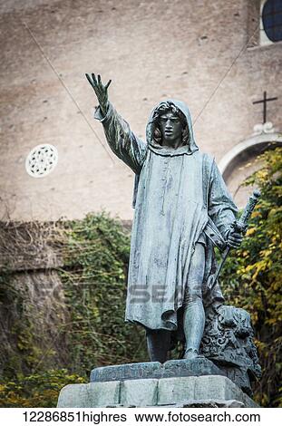 Statue of Cola Di Rienzo by Girolamo Masini, erected in 1877 near the Capitoline Hill, where he was killed; Rome, Italy View Large Photo Image Stock Photograph - Statue of Cola Di Rienzo by Girolamo Masini, erected in 1877 near the Capitoline Hill, where he was killed; Rome, Italy. Fotosearch