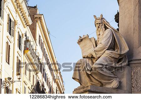Statue of historical male figure; Rome, Italy View Large Photo Image Stock Photograph - Statue of historical male figure; Rome, Italy. Fotosearch