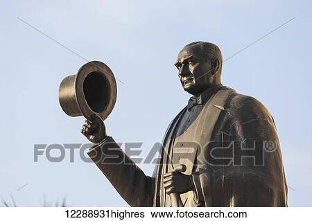 Statue of Mustafa Kemal Ataturk, first president of Turkey; Ephesus, Turkey View Large Photo Image Stock Photograph - Statue of Mustafa Kemal Ataturk, first president of Turkey; Ephesus, Turkey. Fotosearch