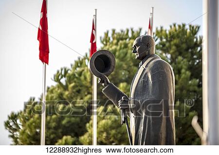 Statue of Mustafa Kemal Ataturk, first president of Turkey; Ephesus, Turkey View Large Photo Image Stock Photograph - Statue of Mustafa Kemal Ataturk, first president of Turkey; Ephesus, Turkey. Fotosearch