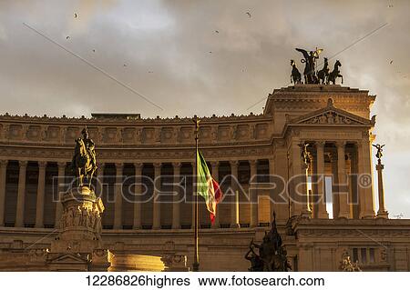 Statue of Victor Emmanuel; Rome, Italy View Large Photo Image Stock Photograph - Statue of Victor Emmanuel; Rome, Italy. Fotosearch