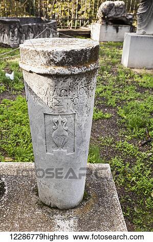Stone pillar with greek writing; Athens, Greece View Large Photo Image Stock Photograph - Stone pillar with greek writing; Athens, Greece. Fotosearch