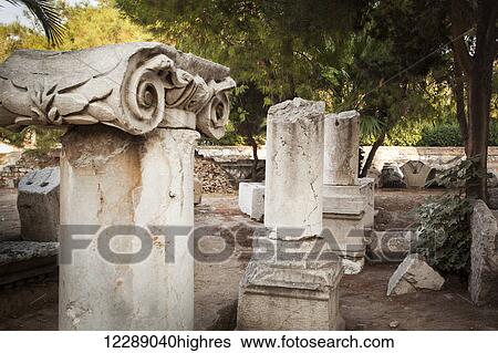 Stone ruins at a biblical site; Thyatira, Turkey View Large Photo Image Stock Photograph - Stone ruins at a biblical site; Thyatira, Turkey. Fotosearch