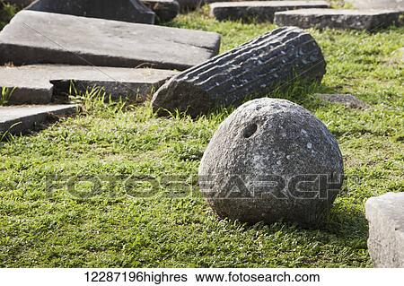 Stock Photograph - Stone ruins; Philippi, Greece. Fotosearch