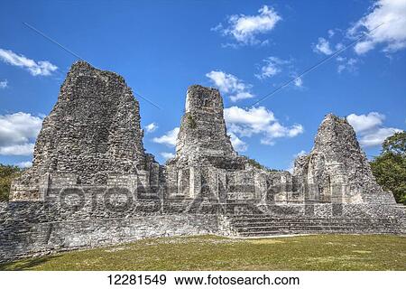 Structure I, Xpujil archaeological site; Xpujil, Campeche, Mexico View Large Photo Image Stock Photo - Structure I, Xpujil archaeological site; Xpujil, Campeche, Mexico. Fotosearch