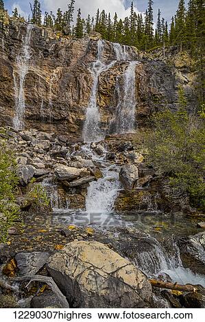 Tangle Falls, Jasper National Park; Alberta, Canada View Large Photo Image Stock Photograph - Tangle Falls, Jasper National Park; Alberta, Canada. Fotosearch