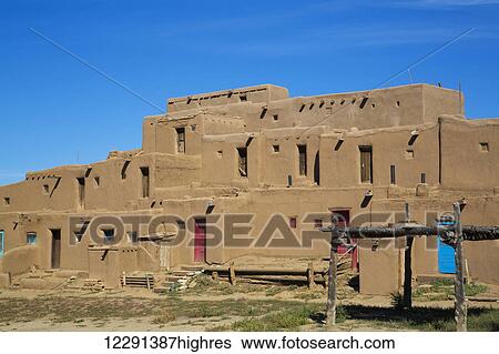 Taos Pueblo, dates to 1000 AD; New Mexico, United States of America View Large Photo Image Stock Photograph - Taos Pueblo, dates to 1000 AD; New Mexico, United States of America. Fotosearch