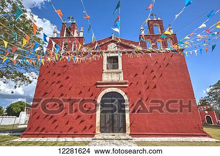 Teabo Convent of Saints Peter and Paul, built in late seventeenth century, Route of the Convents; Yucatan, Mexico View Large Photo Image Picture - Teabo Convent of Saints Peter and Paul, built in late seventeenth century, Route of the Convents; Yucatan, Mexico. Fotosearch