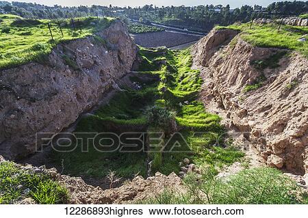 Stock Photograph - Tel Lakhish, national park; Lakhish, Israel. Fotosearch