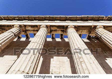 Temple of Hephaestus; Athens, Greece View Large Photo Image Stock Photograph - Temple of Hephaestus; Athens, Greece. Fotosearch