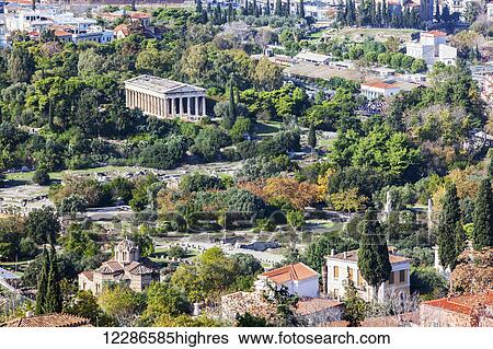 Temple of Hephaistos; Athens, Greece View Large Photo Image Stock Photograph - Temple of Hephaistos; Athens, Greece. Fotosearch