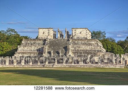 Temple of Warriors, Chichen Itza; Yucatan, Mexico View Large Photo Image Stock Photo - Temple of Warriors, Chichen Itza; Yucatan, Mexico. Fotosearch