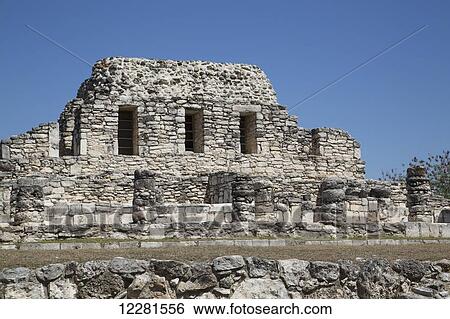 Templo de los Guerreros, Mayapan Mayan archaeological site; Yucatan, Mexico View Large Photo Image Stock Photograph - Templo de los Guerreros, Mayapan Mayan archaeological site; Yucatan, Mexico. Fotosearch