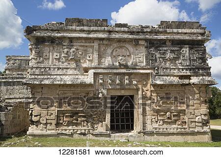 Stock Image - The Nunnery, Chichen Itza; Yucatan, Mexico. Fotosearch