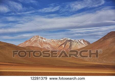 The surreal landscape of Bolivia's Altiplano region, near Uyuni; Bolivia View Large Photo Image Stock Photo - The surreal landscape of Bolivia's Altiplano region, near Uyuni; Bolivia. Fotosearch