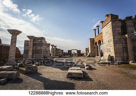 Stock Photograph - Tomb of Saint John and Saint John's Basilica; Ephesus, Turkey. Fotosearch
