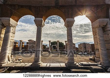 Stock Photograph - Tomb of Saint John and Saint John's Basilica; Ephesus, Turkey. Fotosearch