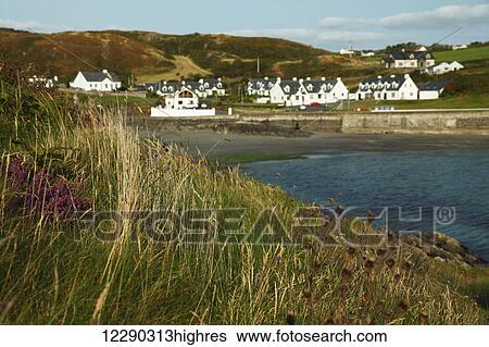Stock Photograph - Tragumna village on the Wild Atlantic Way in West Cork; County Cork, Ireland. Fotosearch