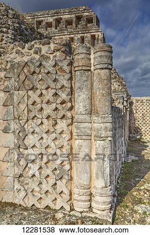Typical Puuc style columns, Palace of Masks, Kabah Archaeological Site; Yucatan, Mexico View Large Photo Image Stock Photo - Typical Puuc style columns, Palace of Masks, Kabah Archaeological Site; Yucatan, Mexico. Fotosearch