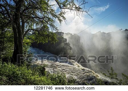 Stock Photograph - Victoria Falls; Zimbabwe. Fotosearch