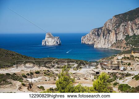 View of Porto Flavia; Carbonia Iglesias, Sardinia, Italy View Large Photo Image Stock Photograph - View of Porto Flavia; Carbonia Iglesias, Sardinia, Italy. Fotosearch