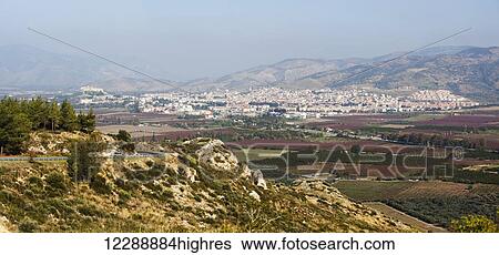 Stock Photograph - View of the city of Ephesus and mountains; Ephesus, Turkey. Fotosearch
