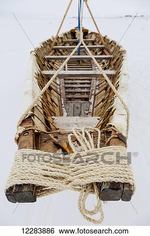 View of the interior of an Umiak skin boat, Barrow, North Slope, Arctic Alaska, USA, Winter View Large Photo Image Stock Photograph - View of the interior of an Umiak skin boat, Barrow, North Slope, Arctic Alaska, USA, Winter. Fotosearch