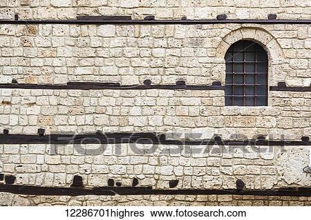 Stock Photograph - Wall of a synagogue; Beroea, Greece. Fotosearch