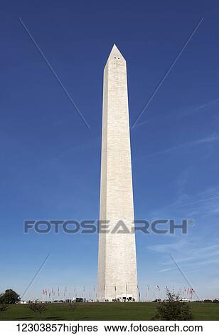 Stock Photograph - Washington Monument; Washington, District of Columbia, United States of America. Fotosearch