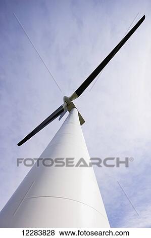 Wind turbine against a partly sunny sky, Sand Point, Southwestern Alaska, USA, Summer View Large Photo Image Stock Photo - Wind turbine against a partly sunny sky, Sand Point, Southwestern Alaska, USA, Summer. Fotosearch