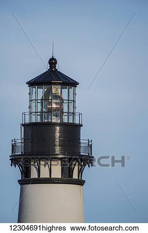 Stock Photograph - Yaquina Head Lighthouse is the center-piece of Yaquina Head Outstanding Area; Newport, Oregon, United States of America. Fotosearch