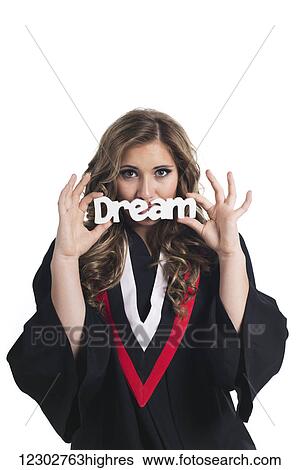 Young female graduate dreaming about her future after graduation; Edmonton, Alberta, Canada View Large Photo Image Stock Photograph - Young female graduate dreaming about her future after graduation; Edmonton, Alberta, Canada. Fotosearch