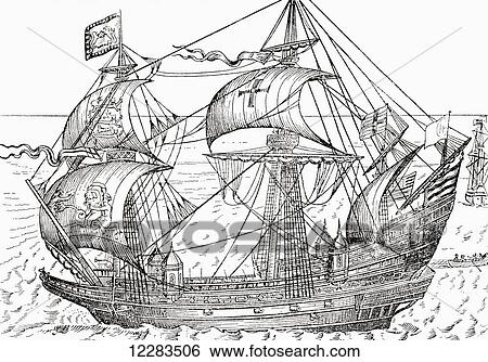 16th century warship. From A First Book of British History published 1925. View Large Photo Image Stock Photograph - 16th century warship. From A First Book of British History published 1925.. Fotosearch