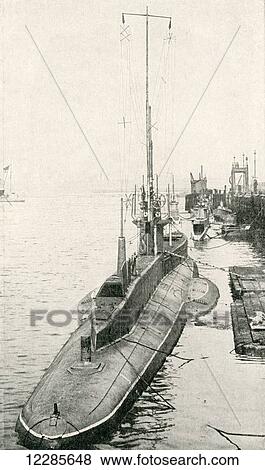A British submarine, during World War One, showing the wireless apparatus. From The History of the Great War, published c. 1919 View Large Photo Image Stock Photo - A British submarine, during World War One, showing the wireless apparatus. From The History of the Great War, published c. 1919. Fotosearch