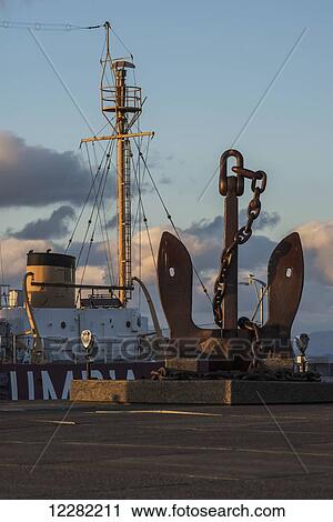 A large anchor is displayed outside the Columbia River Maritime Museum; Astoria, Oregon, United States of America View Large Photo Image Stock Image - A large anchor is displayed outside the Columbia River Maritime Museum; Astoria, Oregon, United States of America. Fotosearch