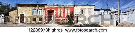 A row of homes in the region of ancient Pergamum; Pergamum, Turkey View Large Photo Image Stock Photograph - A row of homes in the region of ancient Pergamum; Pergamum, Turkey. Fotosearch