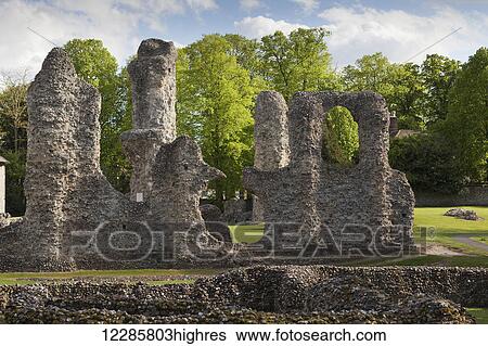 Abbey ruins at Bury St Edmunds; Bury St Edmunds, Suffolk, England View Large Photo Image Stock Photograph - Abbey ruins at Bury St Edmunds; Bury St Edmunds, Suffolk, England. Fotosearch
