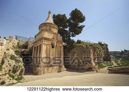 Stock Photograph - Absalom's tomb; Jerusalem, Israel. Fotosearch
